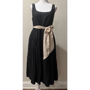 Women’s Black 100% Linen Banana Republic Dress Size 4 Fully Lined